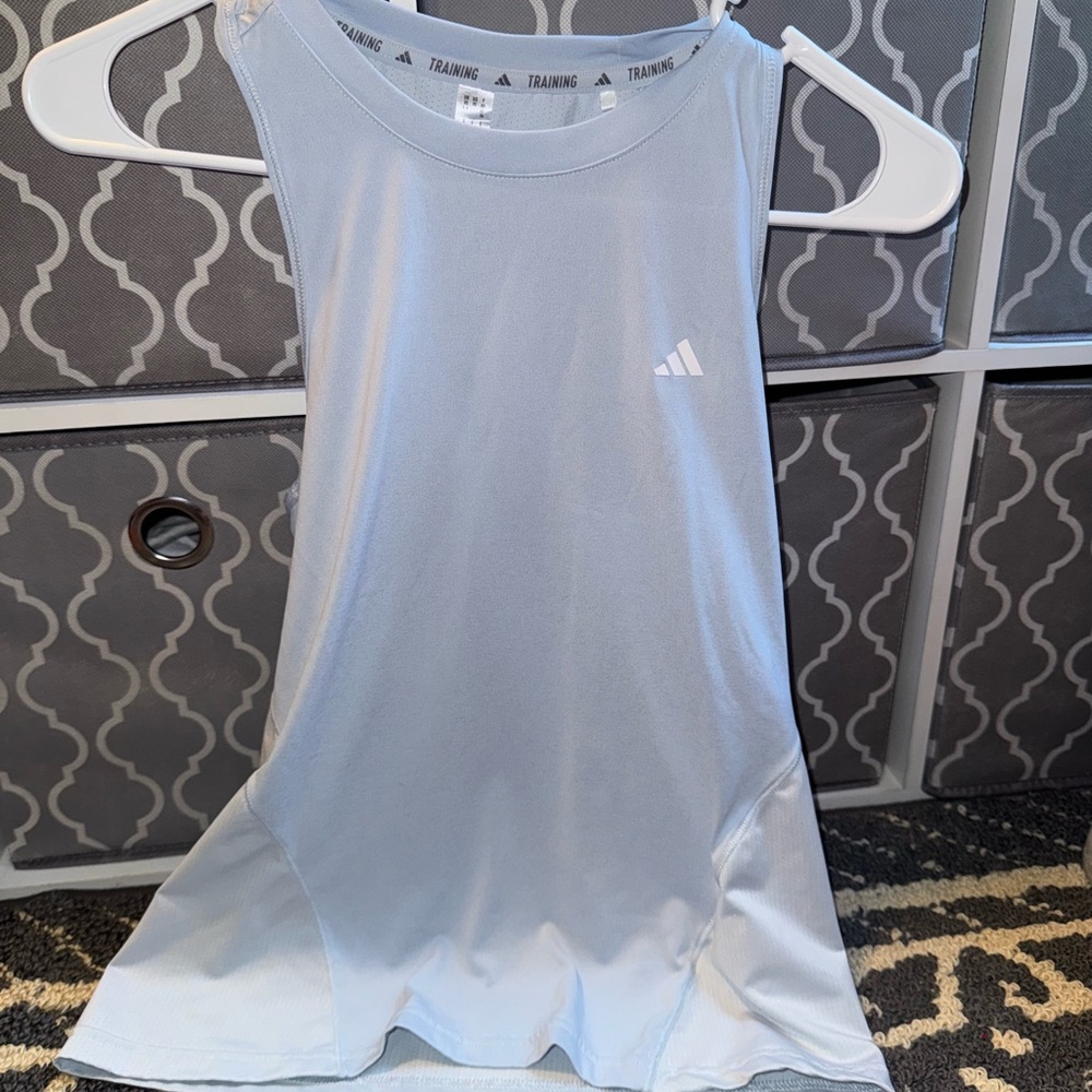 Adidas Sky Blue Athletic Tank